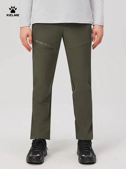 Kelme Men's Woven Trousers Daily Training Sports Pants Outdoor Hiking Pants Waterproof Quick-drying Sports Trousers AllFourSports