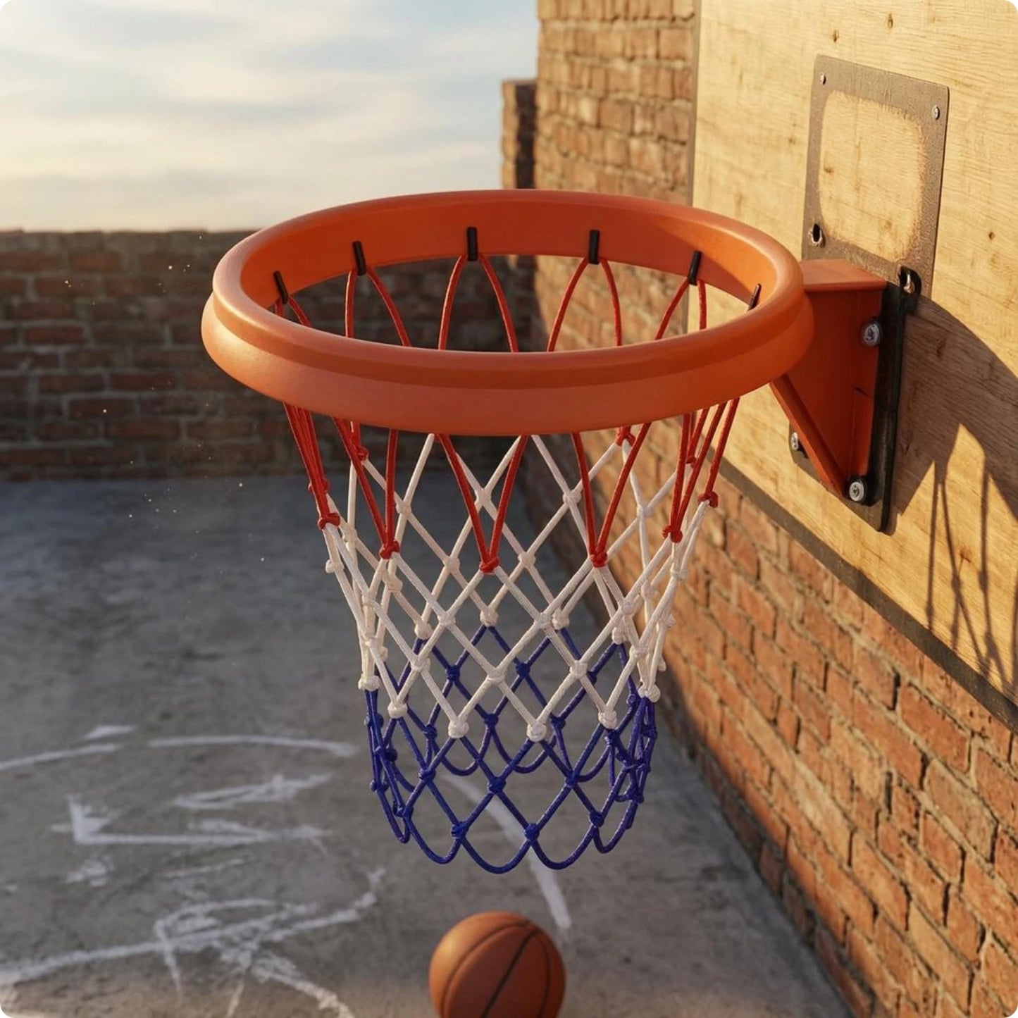 One-Piece Hoop Hoop Portable Basketball Hoop Hoop Sports Equipment No Installation Durable AllFourSports