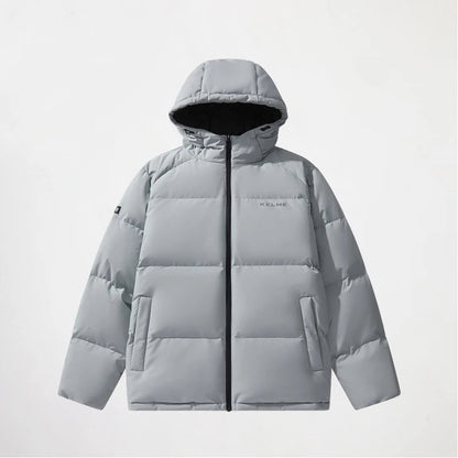 Kelme Short Down Jacket Men's Autumn And Winter Hooded Couple Warm Cotton Jacket Fashionable Outdoor Sports Thick Down Jacket AllFourSports