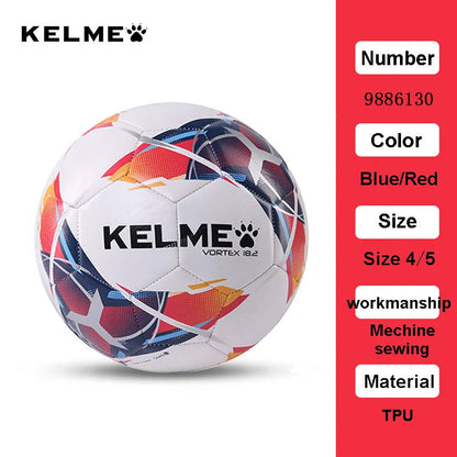 KELME Professional Football Soccer Ball TPU Size 3 Size 4 Size 5 Red Green Goal Team Match Training Balls Machine Sewing 9886130 AllFourSports