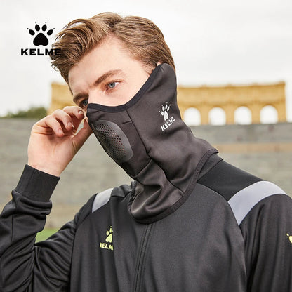 KELME Training Scarf Men's Winter Warm Neck Cover Cycling Sports Football Scarf Ear Protection Face Mask 3-in-1 AllFourSports