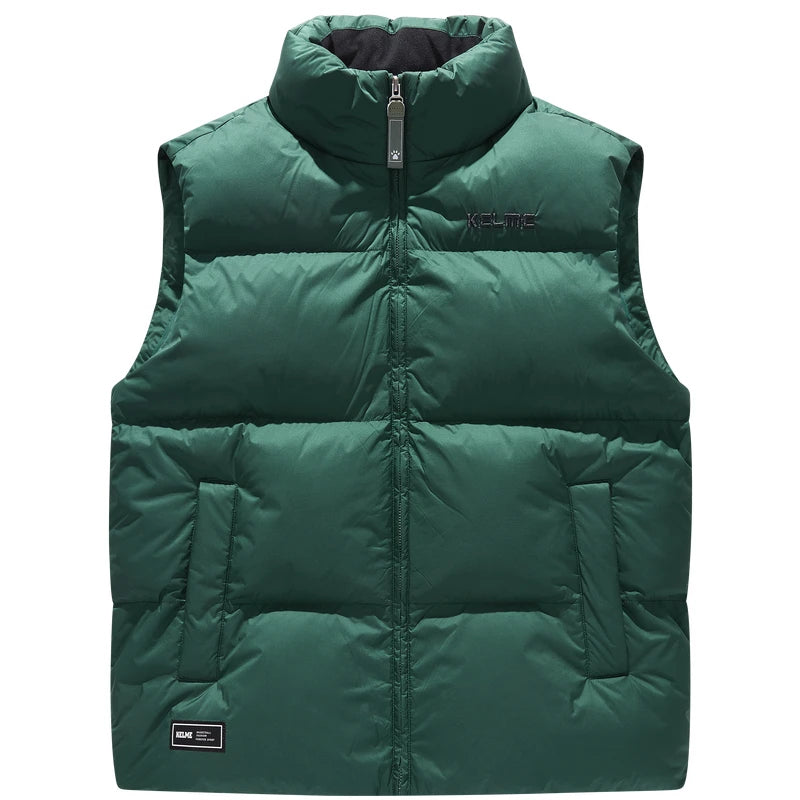 Kelme Vest Cotton Clothing Men's Autumn And Winter Sports Training Clothes Women's Outerwear Running Warm Sports Vest AllFourSports