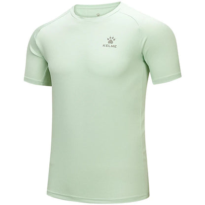 Kelme Men's Sports T-shirt Ice Silk Quick-drying Short-sleeved Fitness Outdoor Running Training Breathable Top AllFourSports